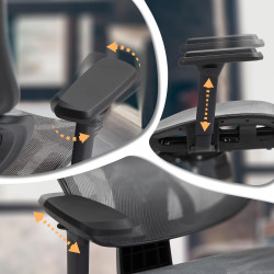 Silla de oficina Deshler Gris