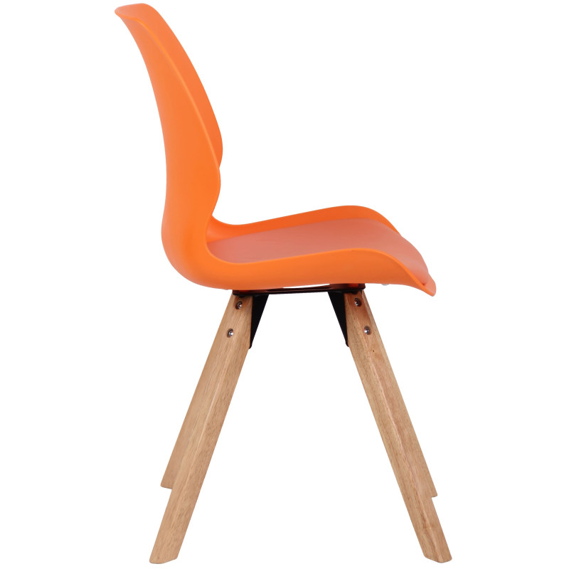 Chaise en plastique Luna orange