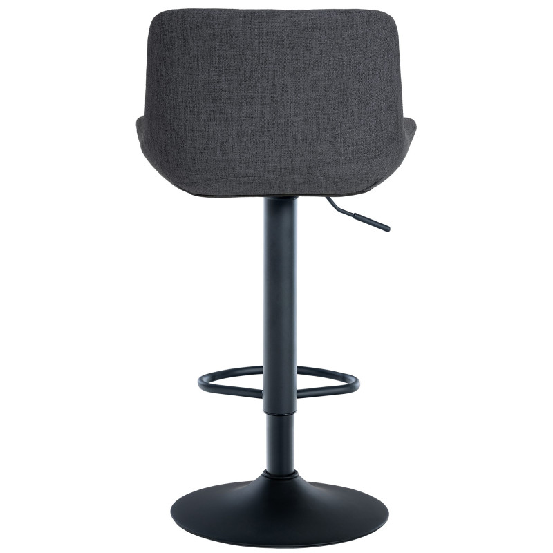 Tabouret de bar Tover en tissu noir