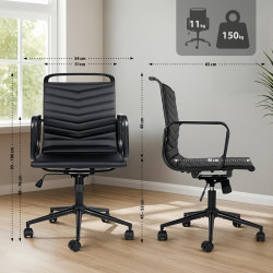 Bürostuhl Bakers Kunstleder