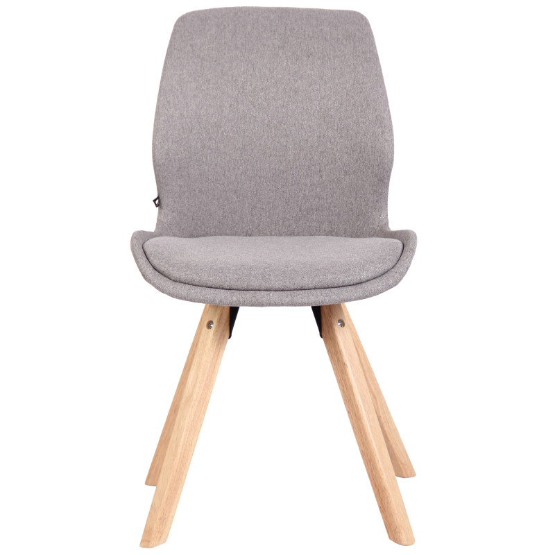 Chaise Luna en tissu gris