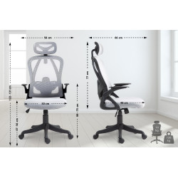 Fauteuil de bureau grise Taos