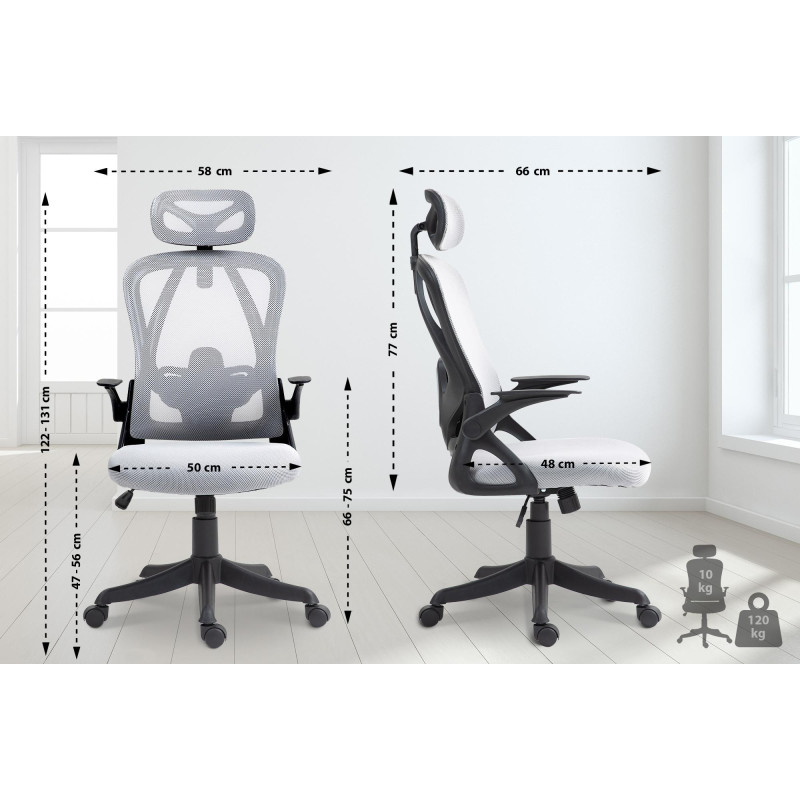 Fauteuil de bureau grise Taos