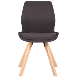 Chaise Luna en tissu noir