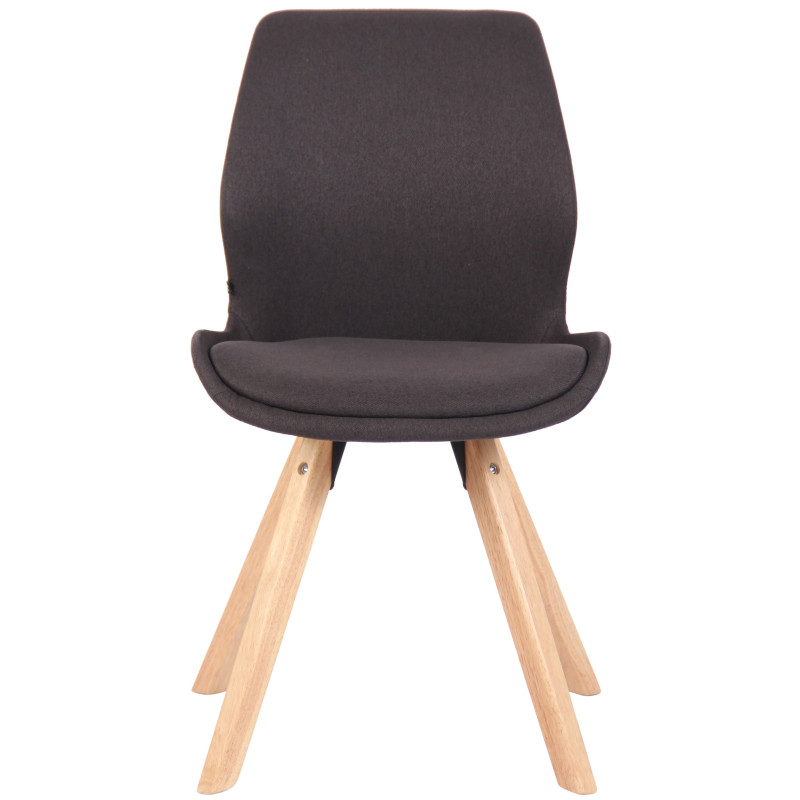 Chaise Luna en tissu noir