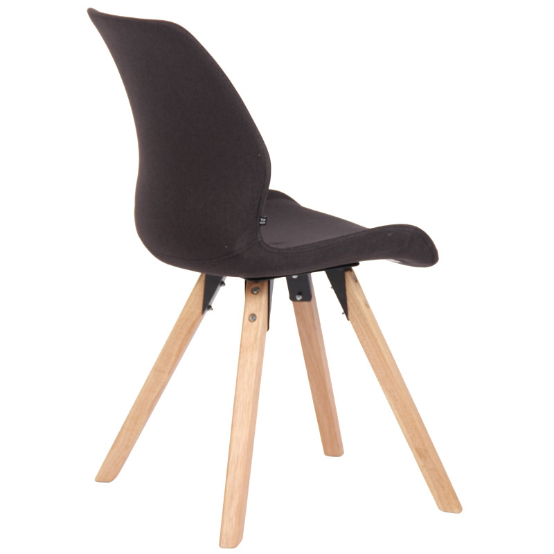Chaise Luna en tissu noir