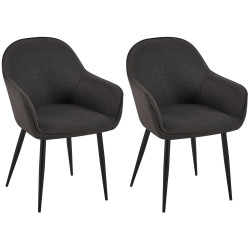 Lot de 2 chaises de salle à...
