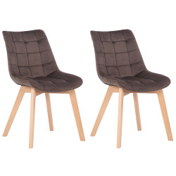 Lot de 2 chaises de salle à...