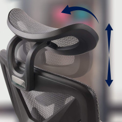 Fauteuil de bureau Reston noir/gris