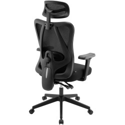 Chaise de bureau Elisha, noire