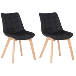 Lot de 2 chaises de salle à...
