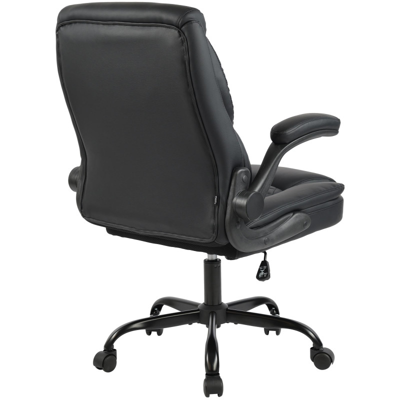 Silla de oficina Medfield de piel sintética Negro