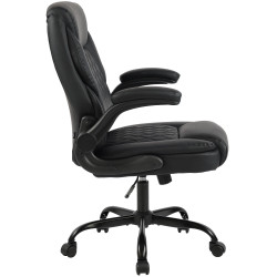 Fauteuil de bureau Medfield, similicuir noir