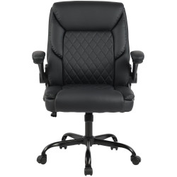 Fauteuil de bureau Medfield, similicuir noir