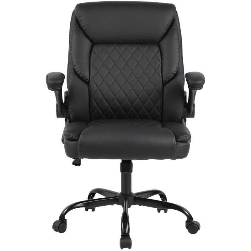 Silla de oficina Medfield de piel sintética Negro