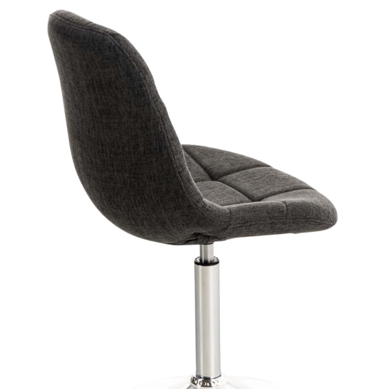 Lot de 2 chaises Emil tissu gris foncé