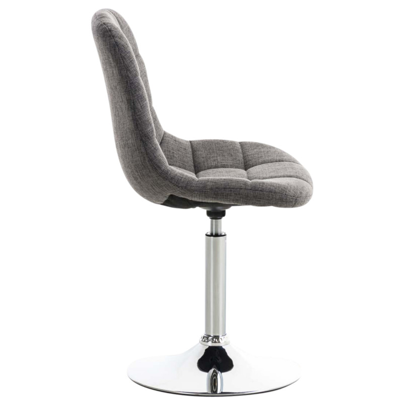 Lot de 2 chaises Emil tissu gris clair