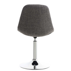 Lot de 2 chaises Emil tissu gris clair