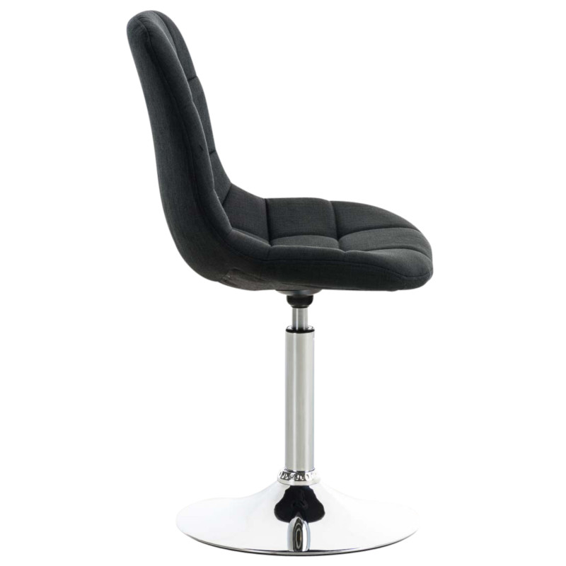 Lot de 2 chaises Emil tissu noir