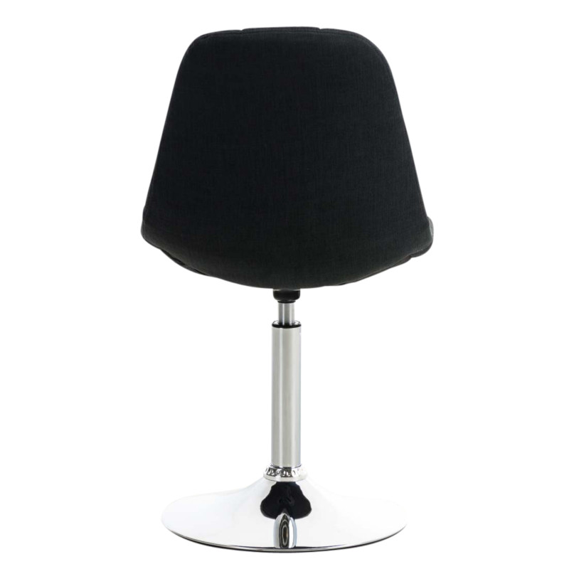 Lot de 2 chaises Emil tissu noir