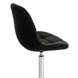 Lot de 2 chaises Emil tissu noir