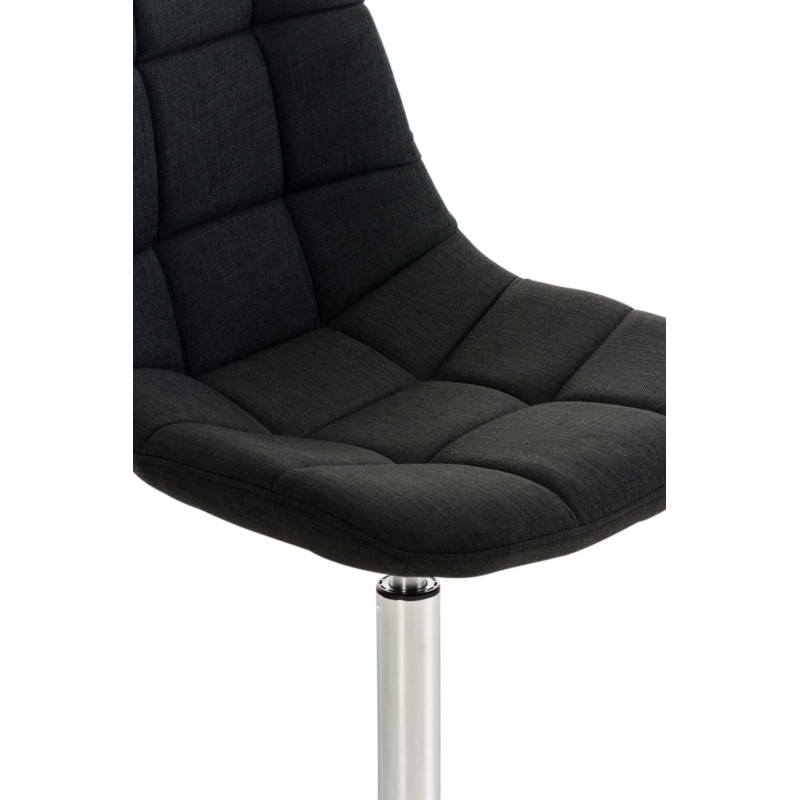 Lot de 2 chaises Emil tissu noir