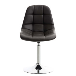 Lot de 2 chaises Emil en simili cuir brun