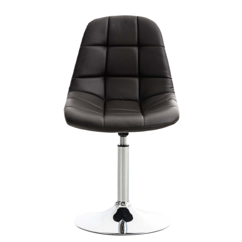 Lot de 2 chaises Emil en simili cuir brun