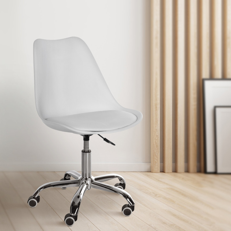 Tabouret de travail Laflin blanc