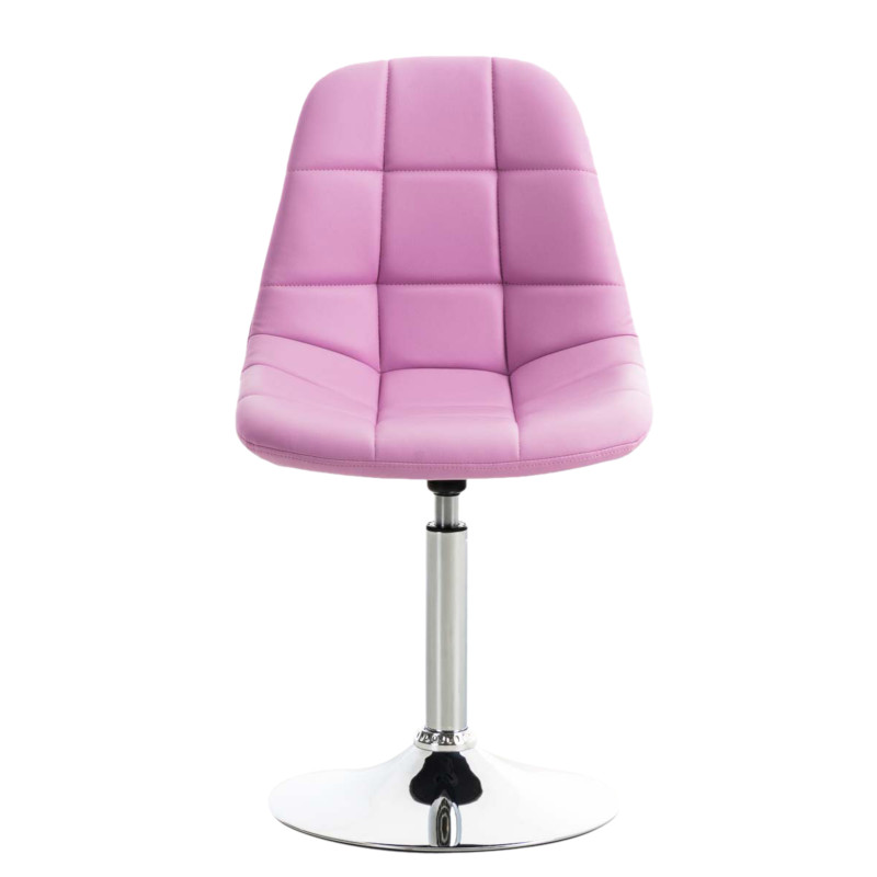Lot de 2 chaises Emil en simili cuir rose