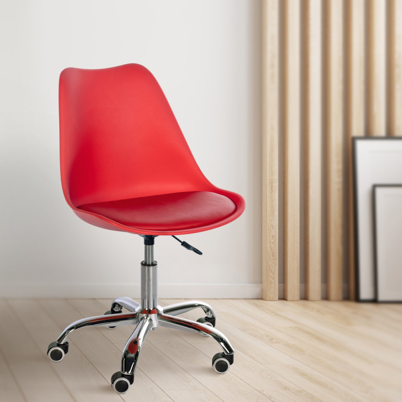 Tabouret de travail rouge Laflin