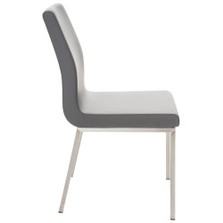 Lot de 2 chaises à repas Colmar gris