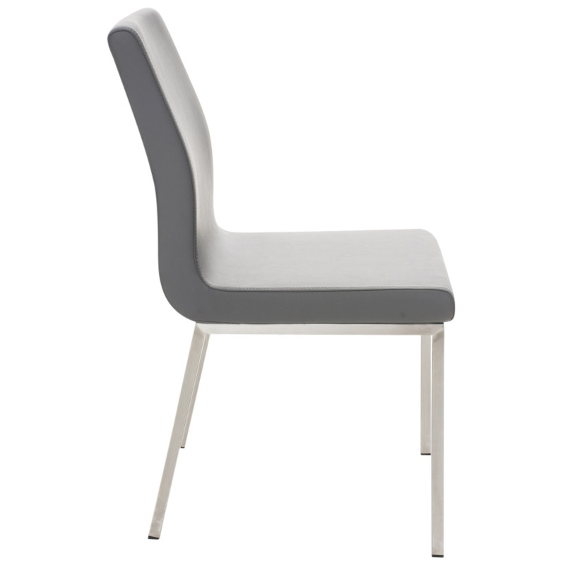 Lot de 2 chaises à repas Colmar gris