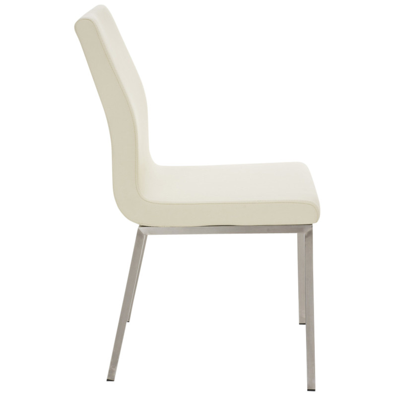Lot de 2 chaises à repas Colmar crème