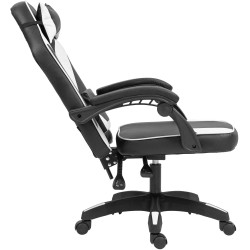Fauteuil de bureau Orkney, noir/blanc, similicuir