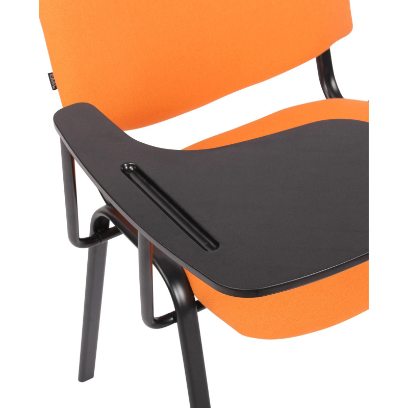 Lot de 4 chaises Ken avec table pliante en tissu orange