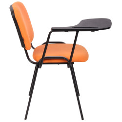 Lot de 4 chaises Ken avec table pliante en tissu orange