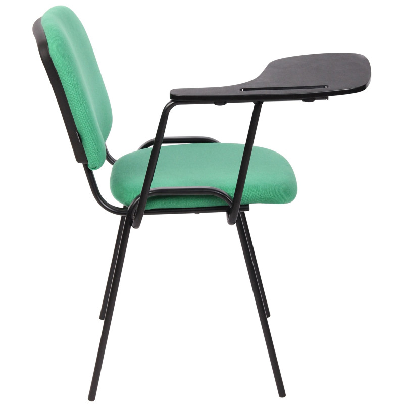 Lot de 4 chaises Ken avec table pliante, tissu vert