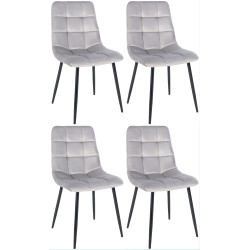Lot de 4 chaises de salle à...