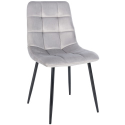 Lot de 4 chaises de salle à manger Antibes gris