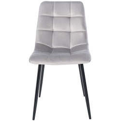 Lot de 4 chaises de salle à manger Antibes gris