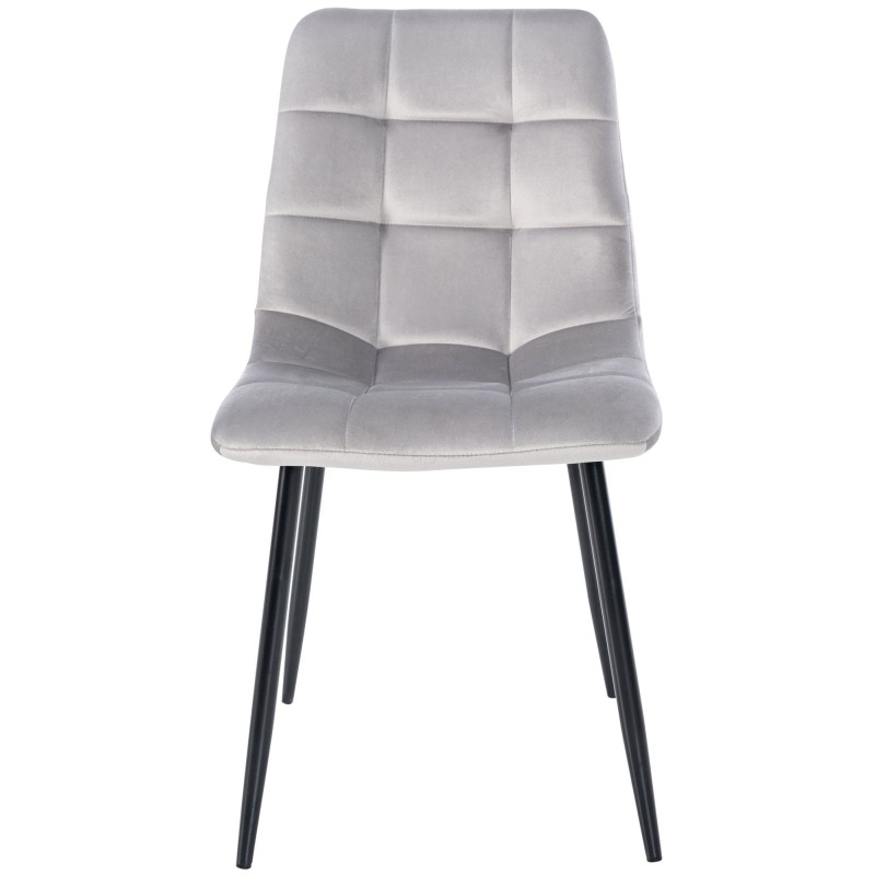 Lot de 4 chaises de salle à manger Antibes gris