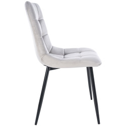 Lot de 4 chaises de salle à manger Antibes gris