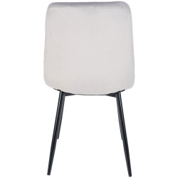 Lot de 4 chaises de salle à manger Antibes gris