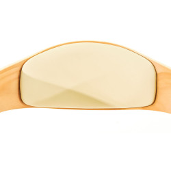 Lot de 2 tabourets de bar Kingston C en simili cuir nature/crème
