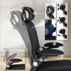 Fauteuil de bureau Newberg noire