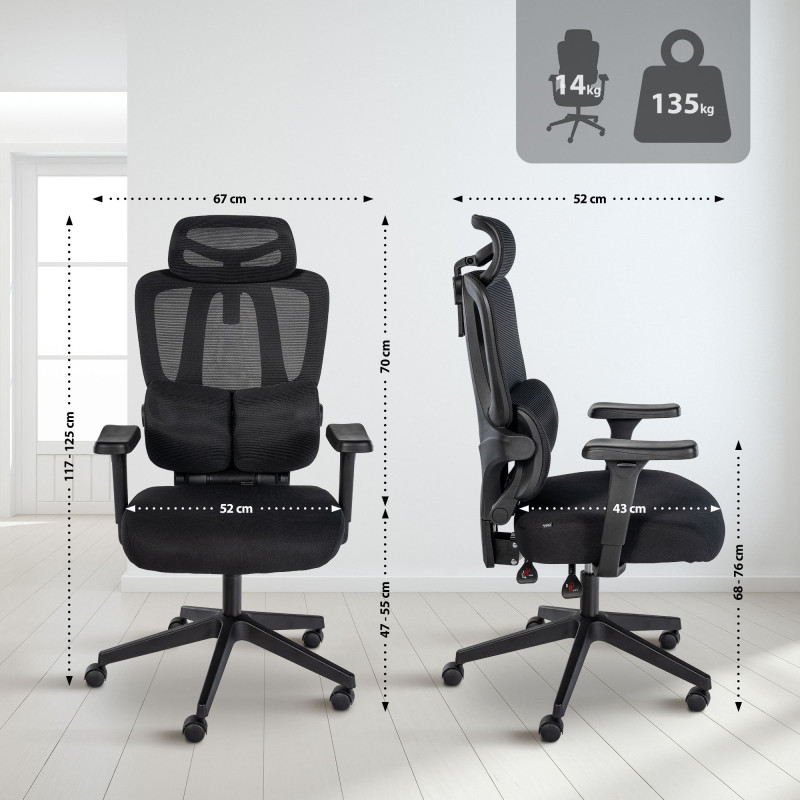 Fauteuil de bureau Altamont noire