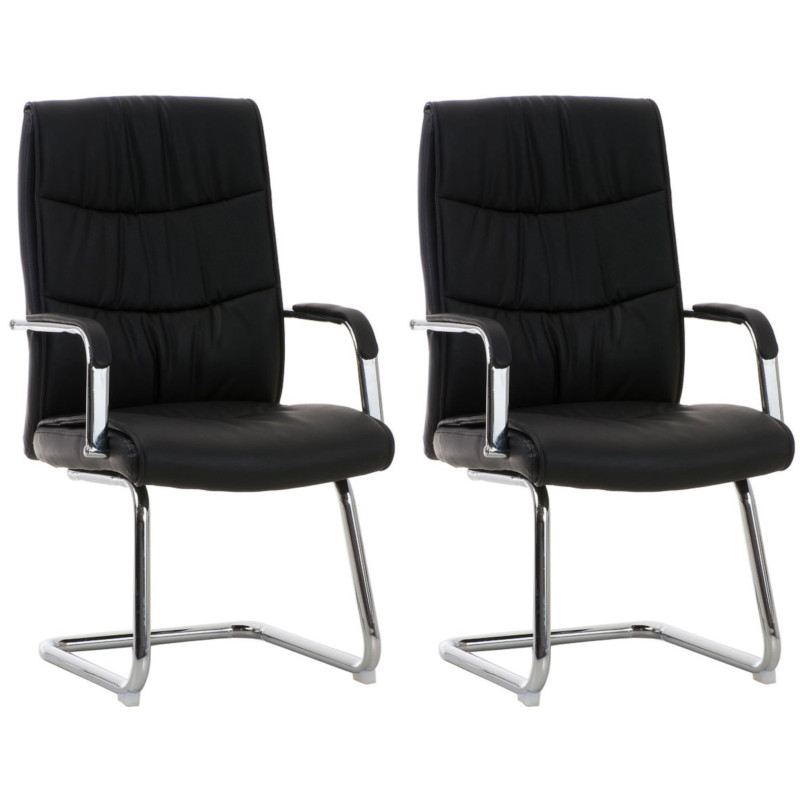 Lot de 2 chaises Caro noir