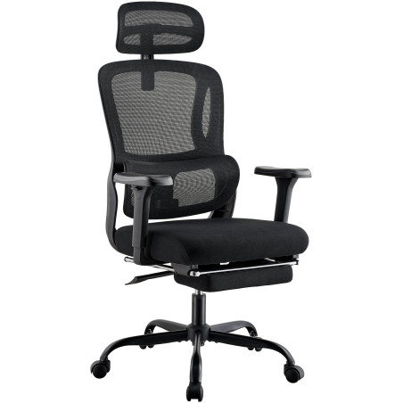 Fauteuil de bureau Mankato noire