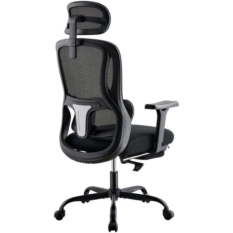 Fauteuil de bureau Mankato noire